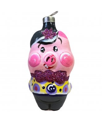 Ёлочная игрушка "Поросёнок Нуф-Нуф" (Мария)
