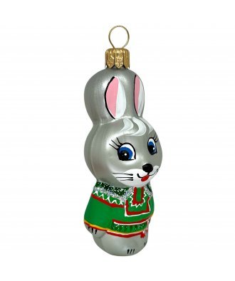 Ёлочная игрушка "Зайка" (Иней)
