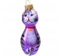 Ёлочная игрушка "Котик " (ЭВИС) фиолетовый