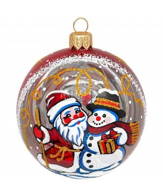 Ёлочный шар 85 мм "Морозный день" (Ёлочка)