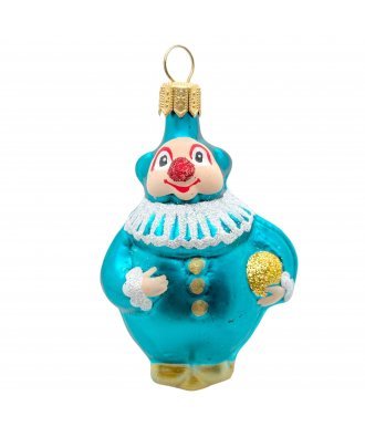 Ёлочная игрушка "Мини Клоун" (Бирюсинка) бирюзовый