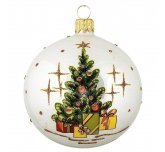 Ёлочный шар 75 мм "Искорка" (Ёлочка)