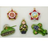 набор ёлочных игрушек "Слава" в сувенирной упаковке (Ёлочка)