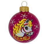 Ёлочный шар 60 мм "Лада" Зодиак (Ёлочка)