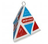 Ёлочная игрушка "Пакет молока" (Лефортовский фарфор)