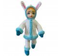 Ёлочная игрушка "Девочка в костюме зайчика" (Дарослава)