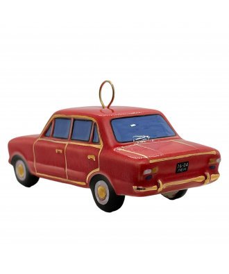 Ёлочная игрушка "Копейка" (Фарфоровая мануфактура) белая