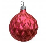 Ёлочная игрушка шар 60 мм "Гранёный" матовый (Интерьер Промысел)