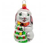 Ёлочная игрушка "Кролик с ёлкой" (Ёлочка)