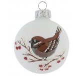 Ёлочный шар 60 мм "Воробей" (Ёлочка)