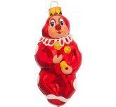 Ёлочная игрушка "Клоун" (Бирюсинка) красный