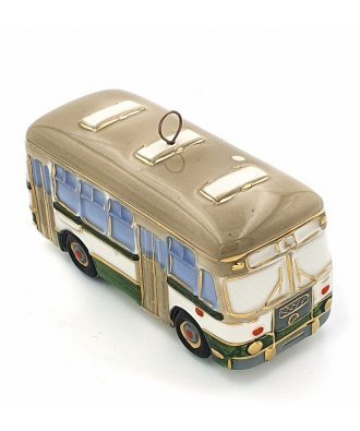 Ёлочная игрушка "Автобус ЛиАЗ" (Фарфоровая мануфактура)