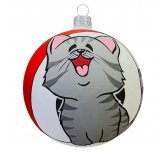 Ёлочный шар 85 мм "Радость" (Рождественское яблоко)