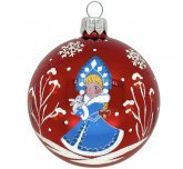 Ёлочный шар 75 мм "Златовласка"  (Ёлочка)