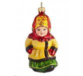 Ёлочная игрушка"Девочка в кокошнике" Ариель