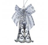 Ёлочная игрушка колокольчик "Серебристый" (Ёлочка)