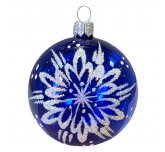 Ёлочный шар 60 мм "Снежинка" (Ёлочка)