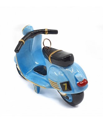 Ёлочная игрушка "Мотороллер Vespa" (Фарфоровая мануфактура)