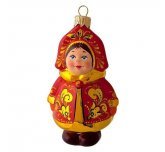 Ёлочная игрушка"Снегурочка"Золотая Хохлома(Ариель)
