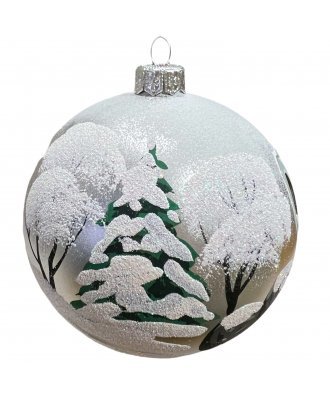 Ёлочный шар 100 мм "Москва. Колокольня Ивана Великого" (Винтажный шар)