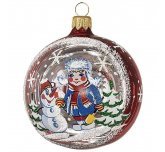 Ёлочный шар 75 мм "Игра" (Ёлочка)