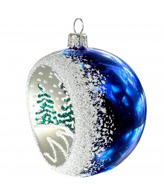 Ёлочный шар 75 мм "Хвойный" с лункой (Ёлочка)