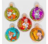 набор ёлочных шаров 5 х 60 мм "Айболит" (Ёлочка)