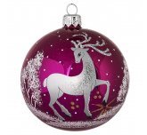 Ёлочный шар 85 мм "Серебряное копытце" (Ёлочка)