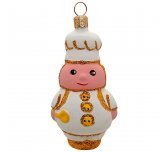 Ёлочная игрушка "Повар" (Иней) в белом