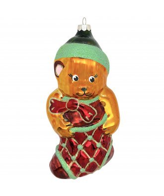 Ёлочная игрушка "Мишка в носке" (Интерьер-Промысел)