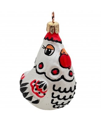 Ёлочная игрушка "Курочка Ряба" (Иней)