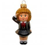 Ёлочная игрушка "Пионерка - 1" (ЭВИС) форма коричневая