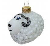 Ёлочная игрушка "Овечка" (ЭВИС) белая