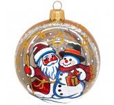 Ёлочный шар 85 мм "Морозный день" (Ёлочка)