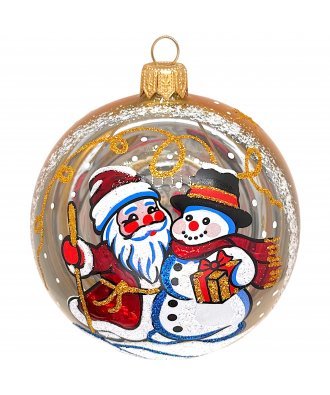 Ёлочный шар 85 мм "Морозный день" (Ёлочка)