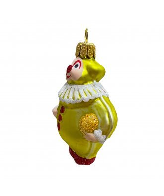 Ёлочная игрушка "Мини Клоун" (Бирюсинка) жёлтый