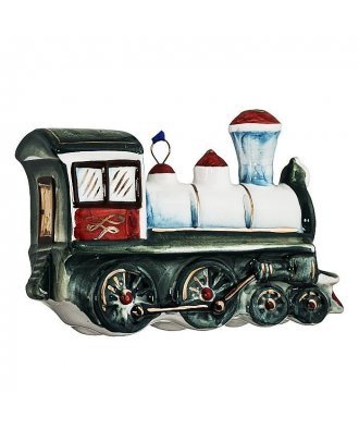 Ёлочная игрушка "Паровозик" (Лефортовский фарфор)