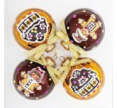 набор ёлочных шаров 4х60мм "Сластёна"  (Ёлочка)