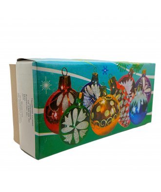 набор ёлочных  шаров 5 х 60 мм "Объединения "Светлана" (Малая Вишера) матовый