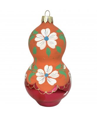 Ёлочная игрушка "Матрёшка" (Интерьер-Промысел) оранжевый платок