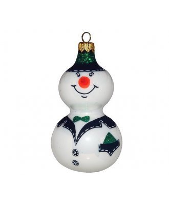 Ёлочная игрушка "Снеговик Джентельмен" (Рождественское яблоко)