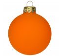 Ёлочный шар без росписи 80 мм Оранжевый мат (ЭВИС)