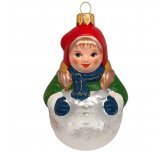 Ёлочная игрушка "Игра в снегу. Девочка" (ЭВИС)