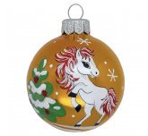 Ёлочный шар 60 мм "Алиса" Зодиак (Ёлочка)