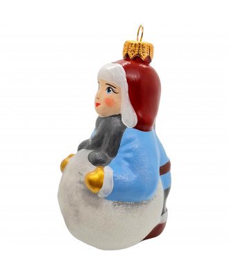 Ёлочная игрушка "Игра в снегу. Мальчик" (ЭВИС)