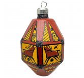 Ёлочная игрушка "Фонарик с Мезенской росписью-2" (Мария)