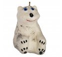 Ёлочная игрушка "Белый медвежонок" (Дарослава)