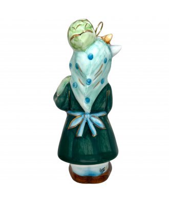 Ёлочная игрушка "Коза с капустой" (Лефортовский фарфор)