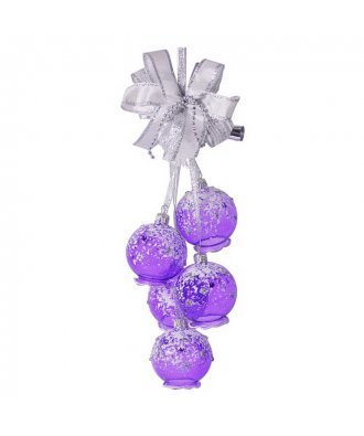 Ёлочное украшение - гирлянда "Тайна" (Ёлочка) фиолетовый