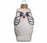 Ёлочная игрушка "Совёнок" (Эвис) белый